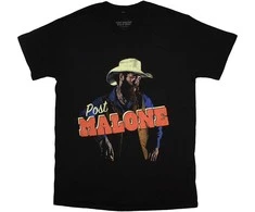 Rock Marškinėliai Post Malone Cowboy, Dydis: XXL