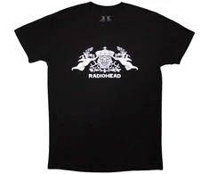 Rock Marškinėliai Radiohead Bearhead Crest, Dydis: XL