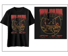 Rock Marškinėliai Wu-Tang Clan Lightning Infill W, Dydis: XL