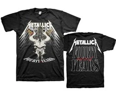 Rock Metallica 40th Anniversary Forty Years Marškinėliai, Dydis: M