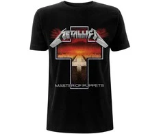 Rock Metallica Master of Puppets Cross Marškinėliai, Dydis: XXL