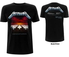 Rock Metallica Master of Puppets Tracks Marškinėliai, Dydis: XL