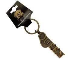 Rock Queen Gold Logo Raktų Pakabukas