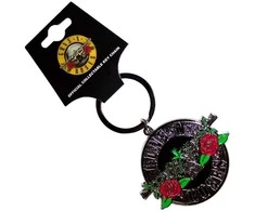 Rock Raktų Pakabukas Guns N' Roses Sidabrinis Circle Logo