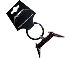 Rock Raktų Pakabukas Metallica Bright Raudona Logo