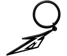 Rock Raktų Pakabukas Metallica Juodas &amp; Baltas M Logo