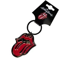 Rock Raktų Pakabukas The Rolling Stones Classic Tongue Juodas