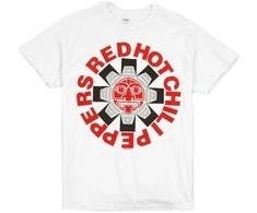 Rock Raudona Hot Chili Peppers Aztec Marškinėliai, Dydis: XL