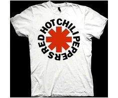 Rock Raudona Hot Chili Peppers Raudona Asterisk Marškinėliai, Dydis: XXL