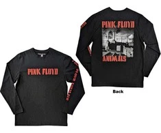 Rock Rožinė Floyd Animals B&amp;W Marškinėliai Ilgomis Rankovėmis, Dydis: M