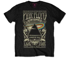 Rock Rožinė Floyd Carnegie Hall Poster Marškinėliai (3XL ir 4XL), Dydis: 3XL