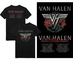 Rock Van Halen 84 Tour Marškinėliai, Dydis: XXL