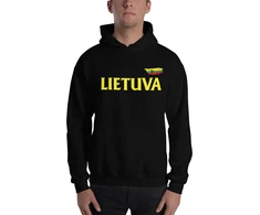 Superfanas Juodas Džemperis Lietuva, Dydžiai: L