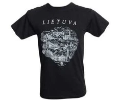 Vilnius Lietuva Marškinėliai, Dydis: S