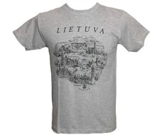Vilnius Lietuva Marškinėliai, Dydis: S