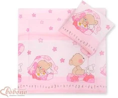 Bobono Patalynės komplektas kūdikiui Teddy Bear Pram – jaukumui ir saldiems sapnams.