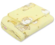 Bobono Patalynės komplektas kūdikiui Teddy meškučiai, kreminis