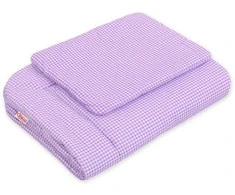 Bobono Patalynės komplektas kūdikiui violetinė languota 75x100cm Newborn