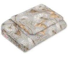 Bobono Kūdikio patalynės komplektas pilkas su pienėmis 75x100 cm Newborn