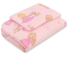Bobono Patalynės komplektas kūdikiui rožinis Princess 2 dalių