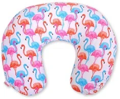 Bobono Maitinimo pagalvė žindymui, nuimamas užvalkalas, flamingo