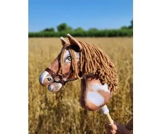 Super Hobby Horse Medinis hobio arkliukas rudas su karčiais