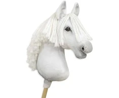 Super Hobby Horse Medinis hobio arkliukas – baltas