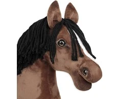 Super Hobby Horse Medinis žirgas su kotu – rudas, Premium