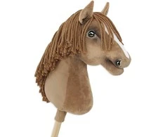 Super Hobby Horse Medinis arkliukas su lazda šviesiai kaštoninis