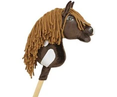 Super Hobby Horse Hobby Horse lazdelinis arkliukas Super Premium western tamsaus bėro atspalvio A4