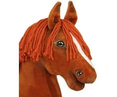 Super Hobby Horse Medinis žaislinis arkliukas – kaštoninis Premium