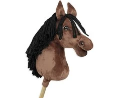 Super Hobby Horse Medinis žirgas su kotu – rudas, Premium