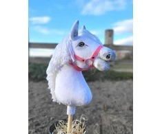 Super Hobby Horse Medinis hobio arkliukas – baltas