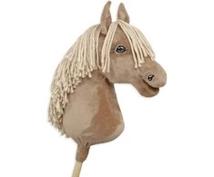 Super Hobby Horse Medinis žirgas su kotu – palomino spalva