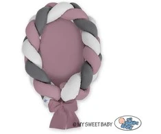My Sweet Baby Pintas kūdikio lizdas 2in1, pastelinis violetinis–pilkas–antracito