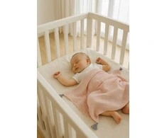 My Sweet Baby Vaikiška muslino antklodė su kutais – pastelinis rožinis