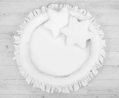 My Sweet Baby Lizdas su raukiniais – baltas