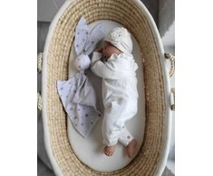 My Sweet Baby Minkštas medvilninis kūdikio pledas su zuikučiu, pilki žvaigždutės, pilkas