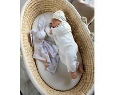 My Sweet Baby Minkštas medvilninis pledas kūdikiui su zuikučio motyvu, miško spalvos