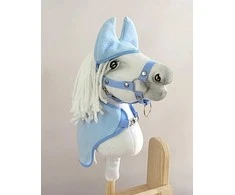 Super Hobby Horse Fleecinis komplektas žirgeliams A4–A5 šviesiai mėlynas Hobby Horse
