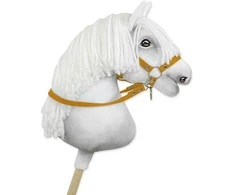 Super Hobby Horse Hobio žirgo pavadžiai kantarui – medaus geltonumo