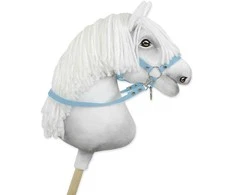 Super Hobby Horse Hobio žirgo kamanų pavadžiai – šviesiai mėlyni