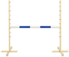 Super Hobby Horse Šuolių kliūtis hobby horse su mėlyna sija 120 cm