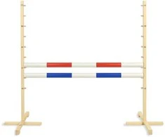 Super Hobby Horse Šokinėjimo kliūtis hobby horse su raudona ir mėlyna kartimi