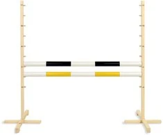 Super Hobby Horse Šuolių kliūtis Hobby Horse juoda ir geltona 120 cm