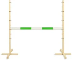 Super Hobby Horse Šuolių kliūtis hobby horse su žalia skersine 120 cm