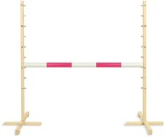 Super Hobby Horse Šokinėjimo kliūtis hobby horse su rožine kartimi 120 cm