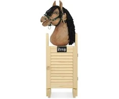 Super Hobby Horse Didelis medinis arklidžių namelis su durimis