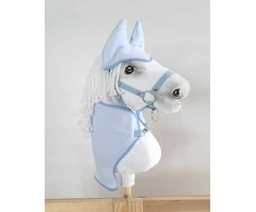 Super Hobby Horse Hobby Horse rinkinys: šviesiai mėlynas pledas ir ausinukai