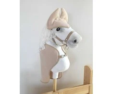 Super Hobby Horse Hobby Horse rinkinys: smėlio spalvos pledas ir ausinukai